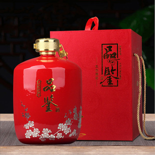 Jingdezhen tasting wine bottle 5kg glaze sealed ceramic wine set wine jar promotion liquor empty bottle 3kg