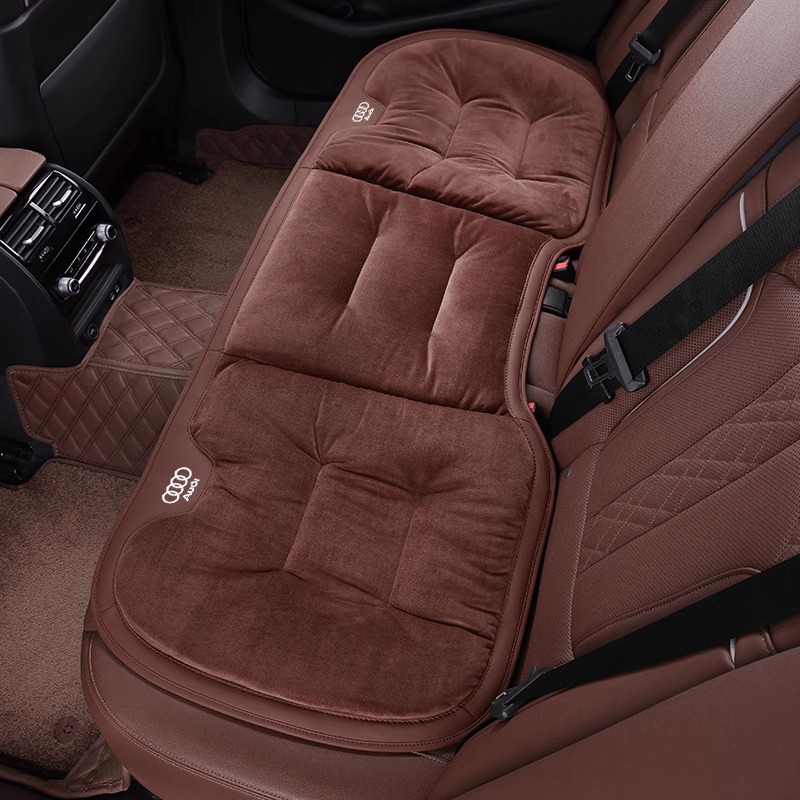Seat cushion, seat cover: Audi Pad for Audi - audi-flannel-cushion-chestnut-brown-rear-1pc