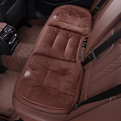 Seat cushion, seat cover: cushion winter plush - audi-flannel-cushion-chestnut-brown-rear-row-1-pack