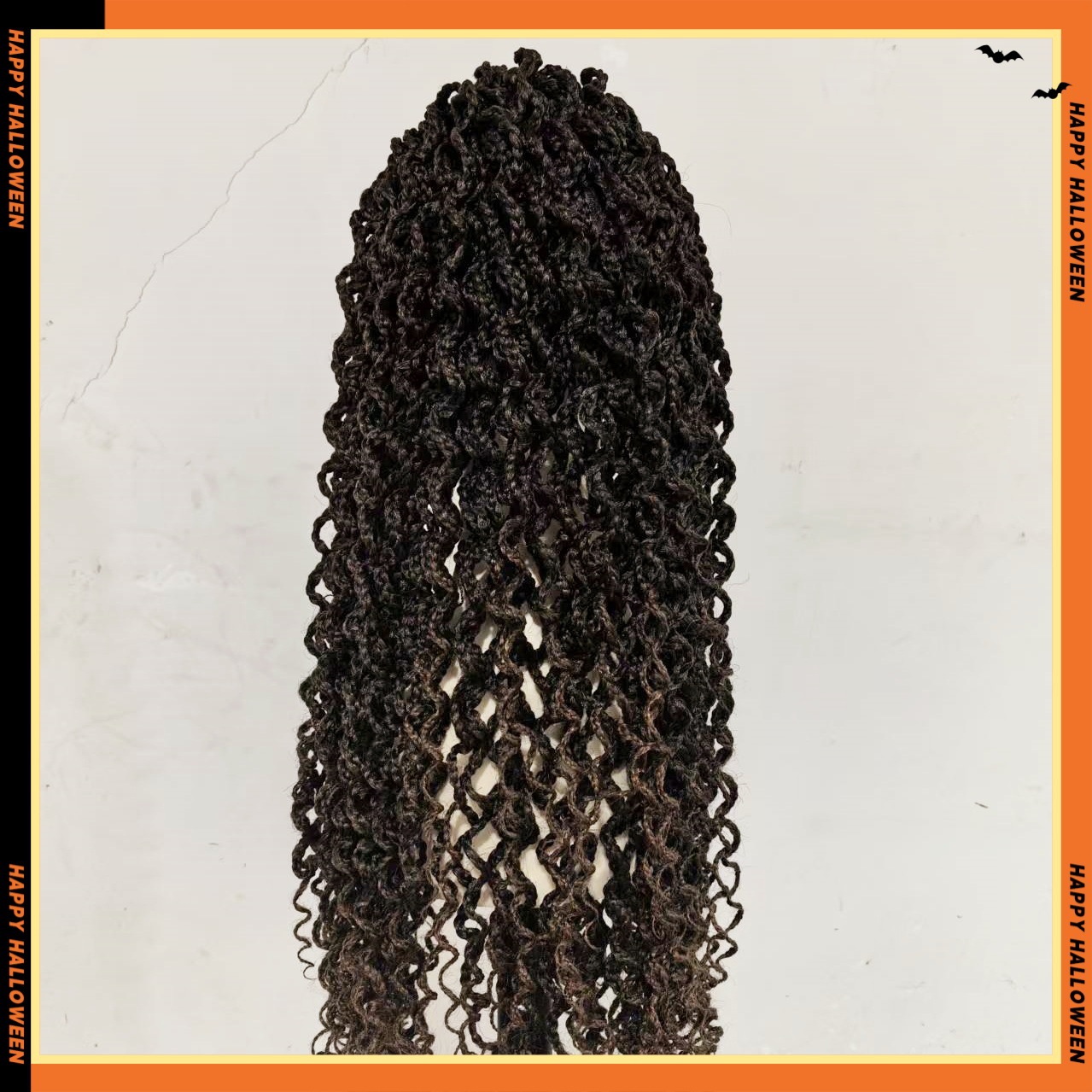 El encaje de Europa y los Estados Unidos comercio exterior transfronterizo de fibra química africana trenzada imitación tejida a mano cubierta de cabeza BoxBraids pelucas largas rectas