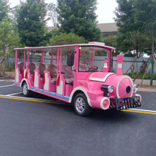 14座旅游电动观光车生产厂家景区爬坡代步车卡通电动小火车