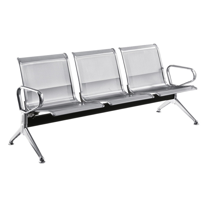 Fabricante mayorista de bancas de acero inoxidable, sillas de tres plazas, bancas de parque, sillas de aeropuerto, sillas de espera, venta al por mayor de bancas. image 1