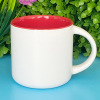 Factory Creative Ceramics Mark Cup Logo Color glaze Ceramic Cup Processing White Coating Cup Coffee Cup