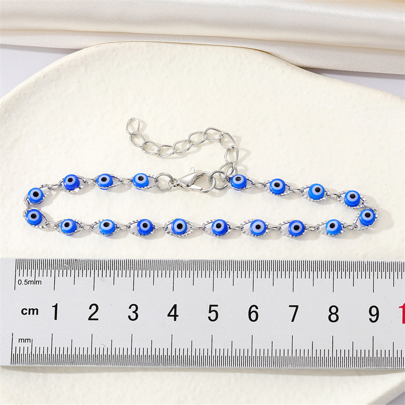 Alloy Material Devil'S Eye Pattern Ethnic Style Devil'S Eye No Inlaid Alloy Wholesale Chain & Link Bracelets