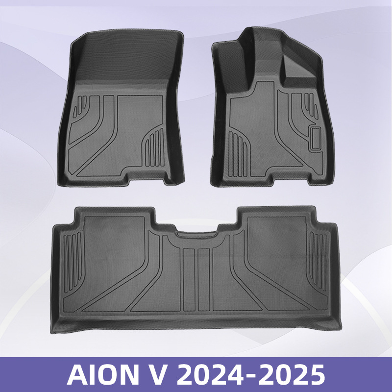 Aplicable a AION V EV 2024 - 2025, 3D para todo el tiempo, cojín de pie de automóvil TPE, cojín del maletero