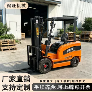 新能源电动叉车2吨3吨四轮座驾式电动叉车仓储库房液压装卸升降车