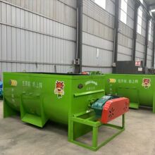 新款卧式牛羊马草料搅拌机饲料牛料养殖酒糟混饲草干湿两用搅拌机