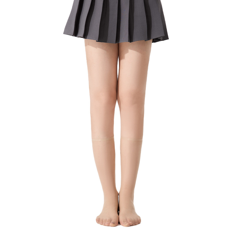 Medias de color de carne, medias de verano, medias delgadas, medias de pantorrilla, medias super delgadas, medias medias de cristal.