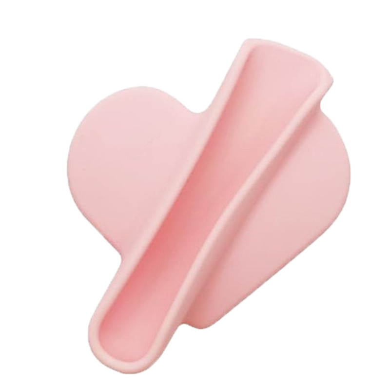 Estuche de silicona para lápiz labial con diseño de amor transfronterizo, soporte para lápiz labial con pegamento 3M, estuche para teléfono móvil, soporte portátil para brillo labial, venta al por mayor.