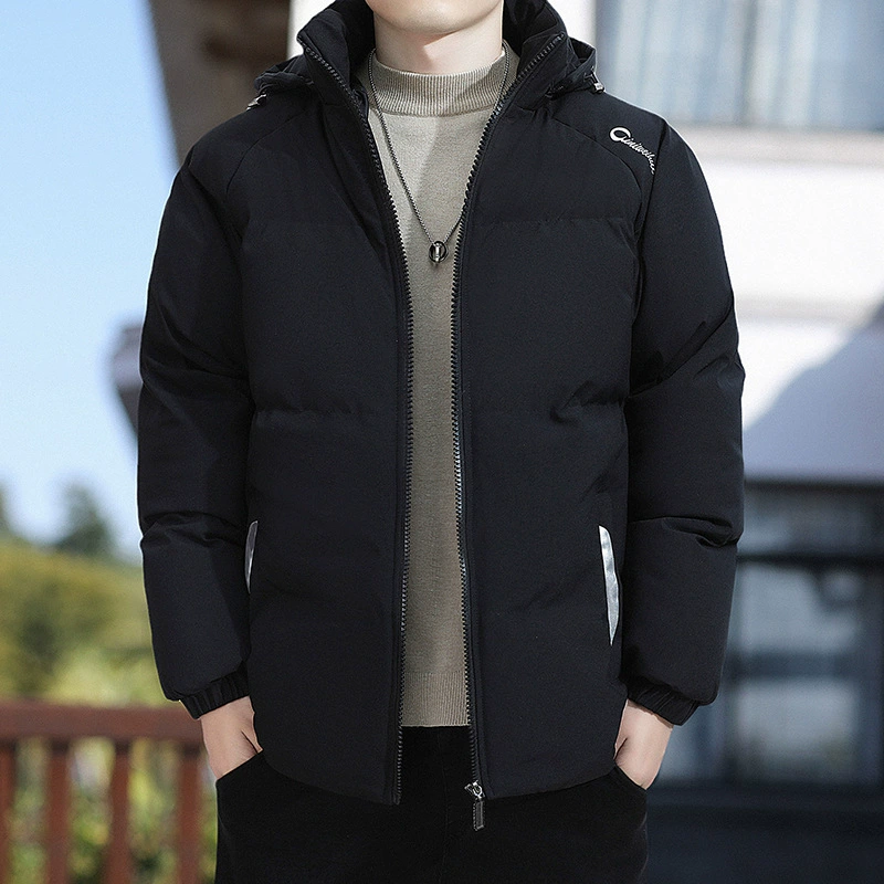 Новая зимняя хлопчатобумажная одежда утолщена и теплая мужская свободная хлебная одежда