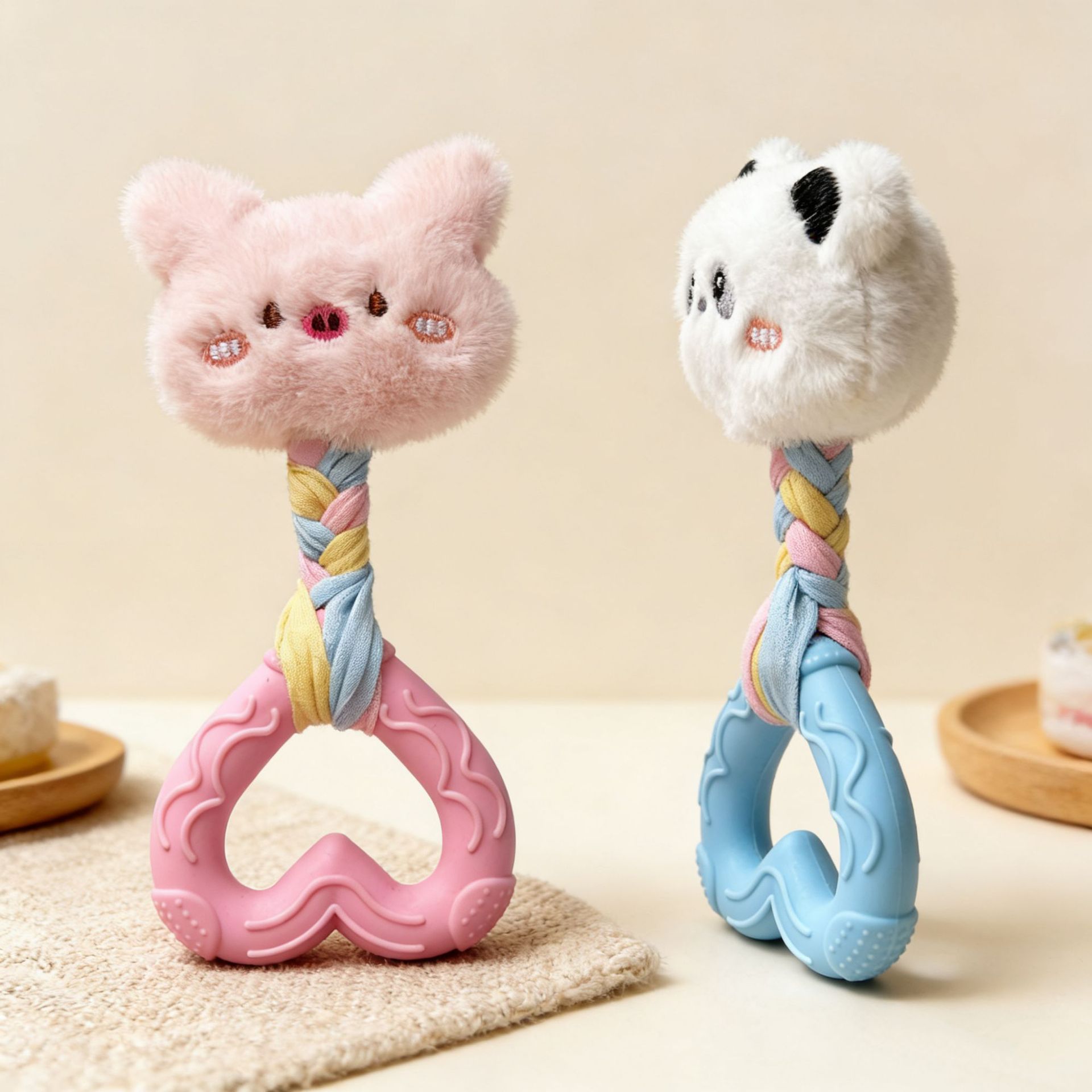 Nuevos juguetes de voz para perros muñecas de tela amor juguetes de peluche dientes de limpieza mascotas juguetes al por mayor image 5