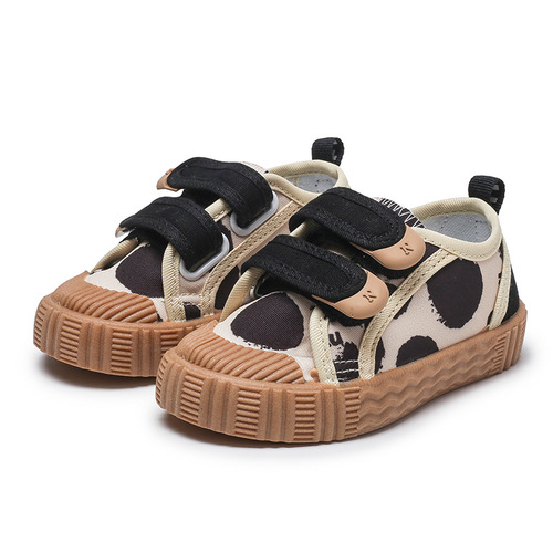 Korean version Instagram white canvas children's shoes kids' canvas shoes for girls and boys spring and autumn children's cloth shoes kindergarten indoor shoes soft soles