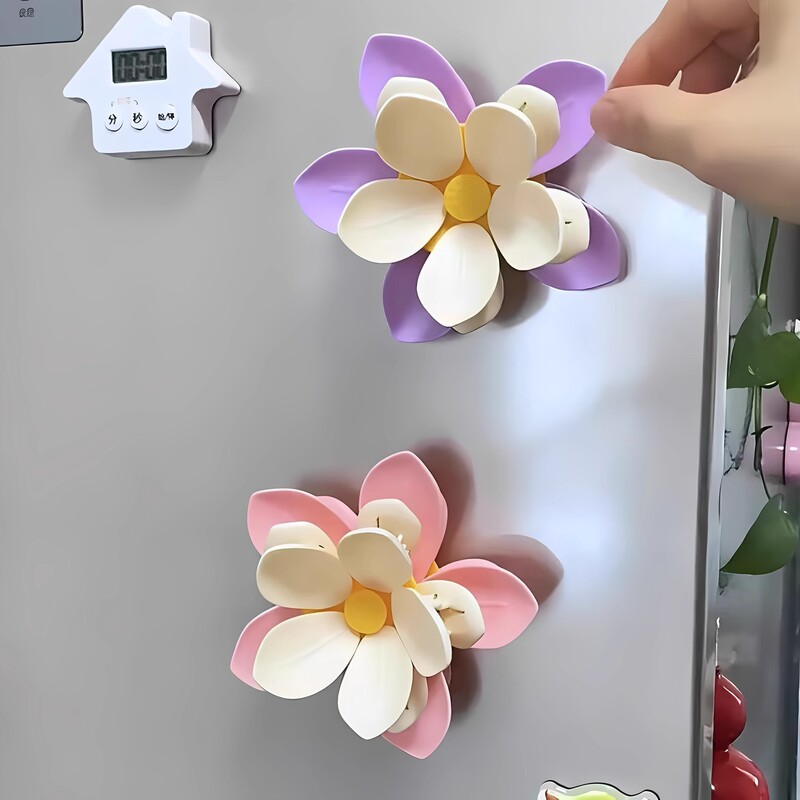 樱花封口夹冰箱贴密封夹花瓣磁吸封口夹创意食品封口夹零食密封夹|undefined