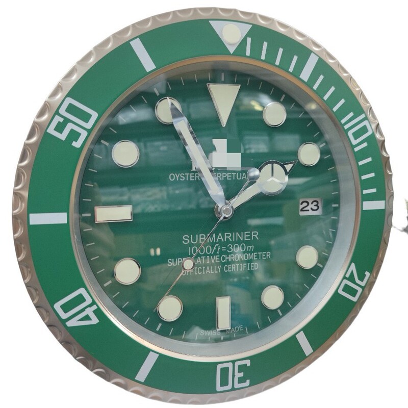 一件起批金属不锈钢夜光客厅挂钟GMT静音钟表专供出口Wall clock|undefined