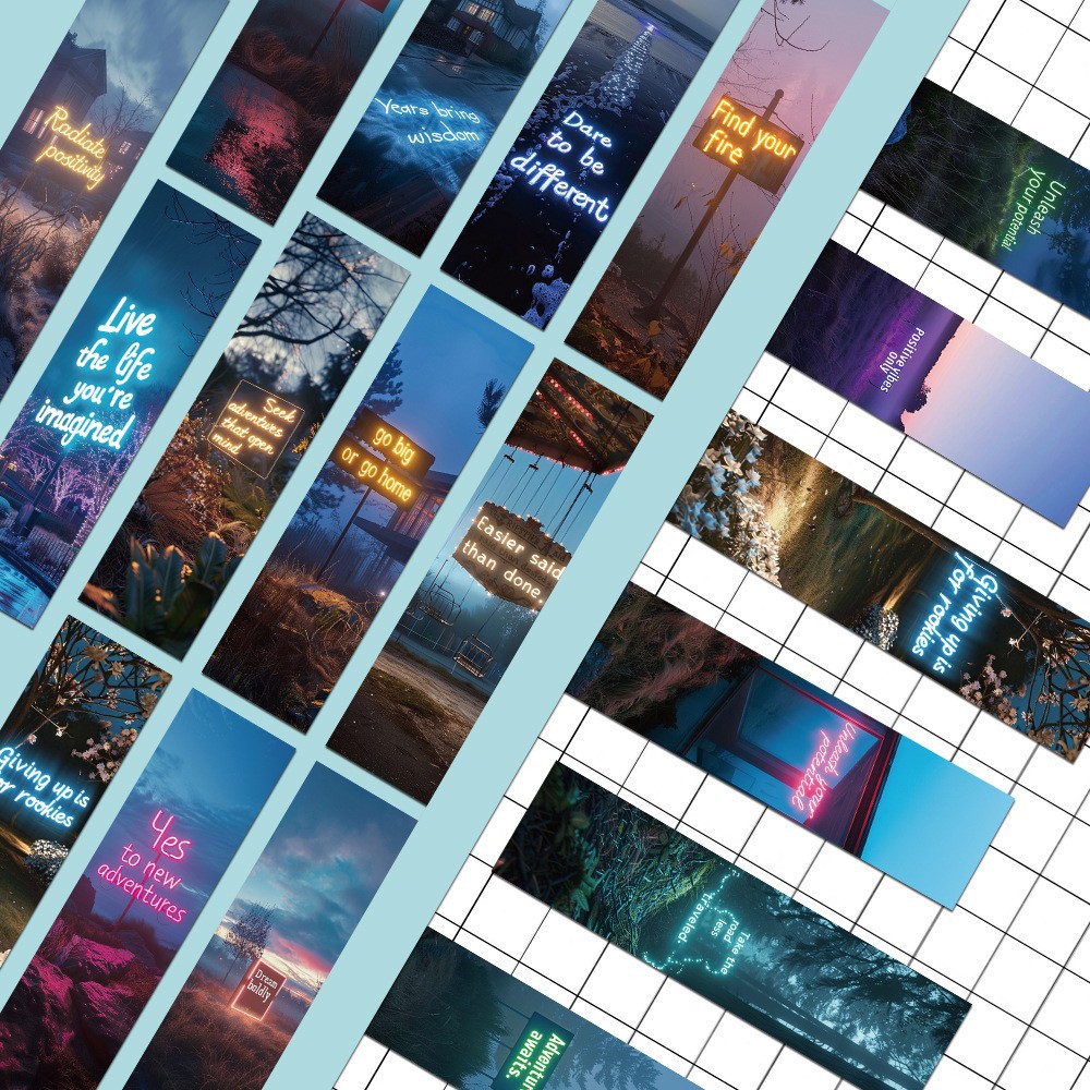 Micro-tinta, una variedad de estilos, marcadores, dibujos animados avanzados, arte antiguo, bricolaje, registros de lectura para estudiantes, marcadores exquisitos en papel