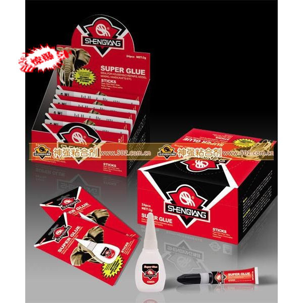 神强胶水橡胶树1支卡5g 502  批发