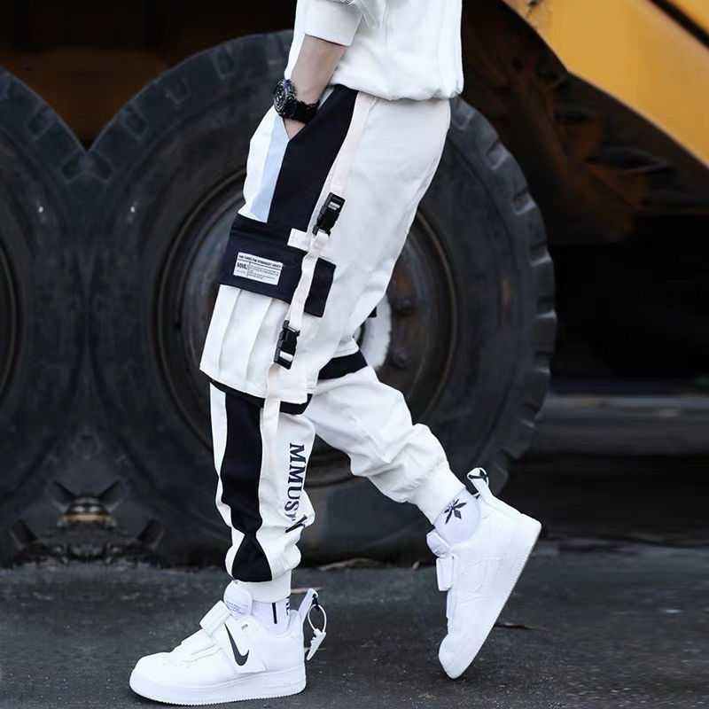 Autumn Workwear Pants for Men, Trendy Hip-Hop Jogger Cargo Pants, Loose Casual Pants, Ins Street Fashion Long Pants Autumn Workwear Pants for Men, Trendy Hip-Hop Jogger Cargo Pants, Loose Casual Pants, Ins Street Fashion Long Pants