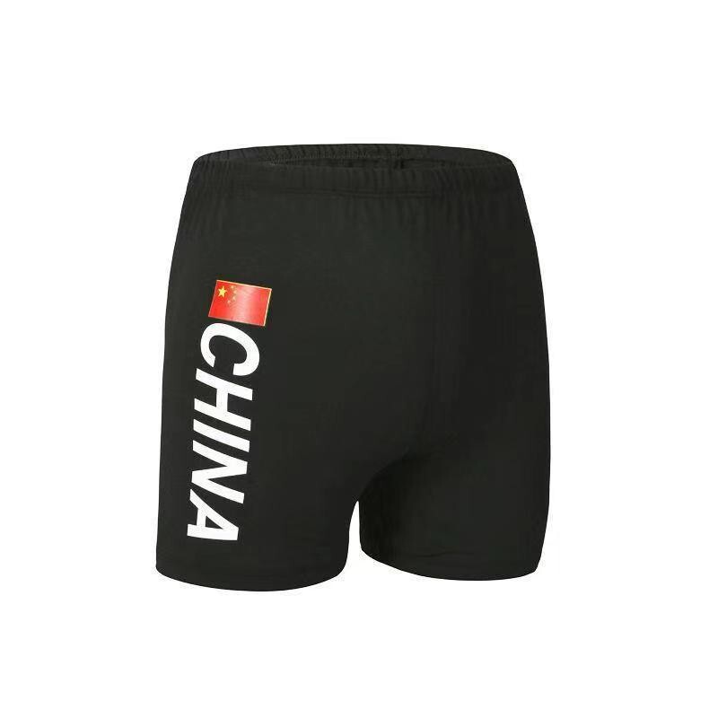 Manufacturer Supplies Flag-Themed Swim Trunks for Adults, Slim-Fit Shorts, Anti-Exposure Tight-Fitting Swimwear for Hot Springs, Quick-Dry Beachwear