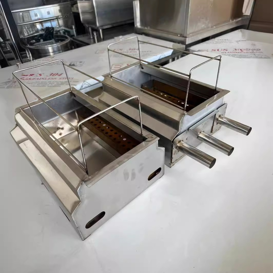 商用不锈钢烧烤炉淄博烧烤炉保温炉批发木炭烤炉