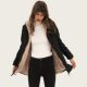 2023 New Hooded Warm Lamb Fleece Long-sleeved Cotton-padded Jacket Cotton-padded Jacket Plus Size Women's Mid-length Hooded Casual