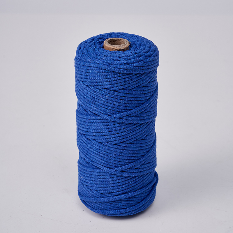 Cuerda de algodón con núcleo de 3mm, ropa de bricolaje, decoración de textiles para el hogar, cordón de algodón, cuerda tejida, tapicería de color, cuerda de algodón con corazón