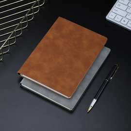 A5/6记事本商务办公工作用会议记录本日记本软皮面笔记本可印logo