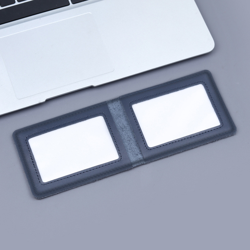 Carte de conducir de cuero, bolsa de tarjetas, bolsa de almacenamiento de tarjetas para hombres, bolsa de protección de la licencia de conducir de cuero para mujeres.