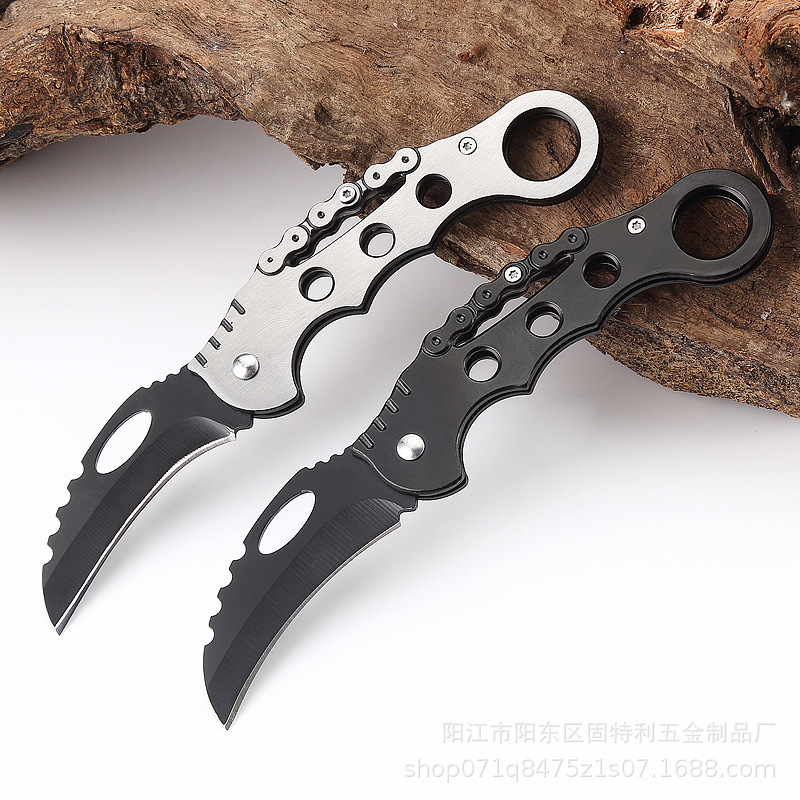 创意迷你防身小刀 骷颅手柄小刀  随身便携小刀具 折叠刀厂家批发