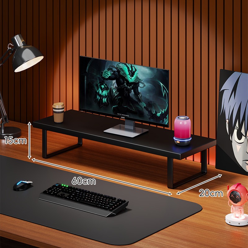 Soporte Elevador para Monitor de Computadora de Madera Organizador para Escritorio