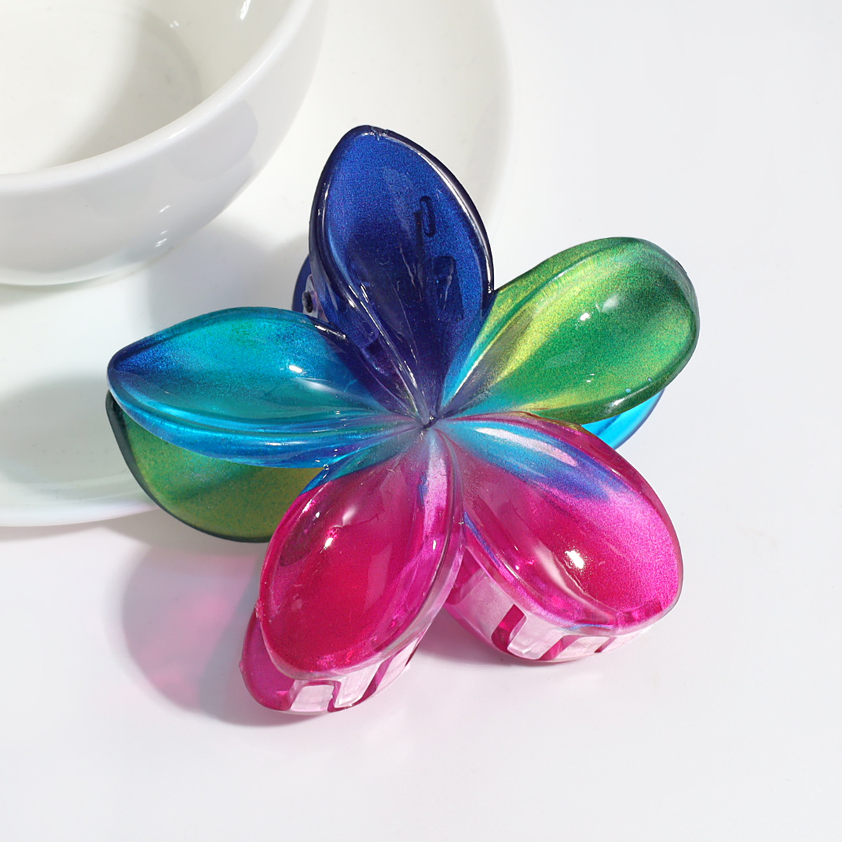 25g Weight Hair Clip, Hair Claws Hair Accessories Type 1 Piece Quantity Casual, Daily Occasion Plastic Material Ombre, Leopard, Transparent, Plumeria Pattern Women's Gender IG Style Style Gradient Color, Leopard Color IG Style Women's Ombre Leopard Transparent Plastic Hair Clip Hair Claws 7