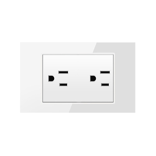 Taiwan socket American 15A household concealed glass wall switch panel American standard 110v power supply USB plug American standard