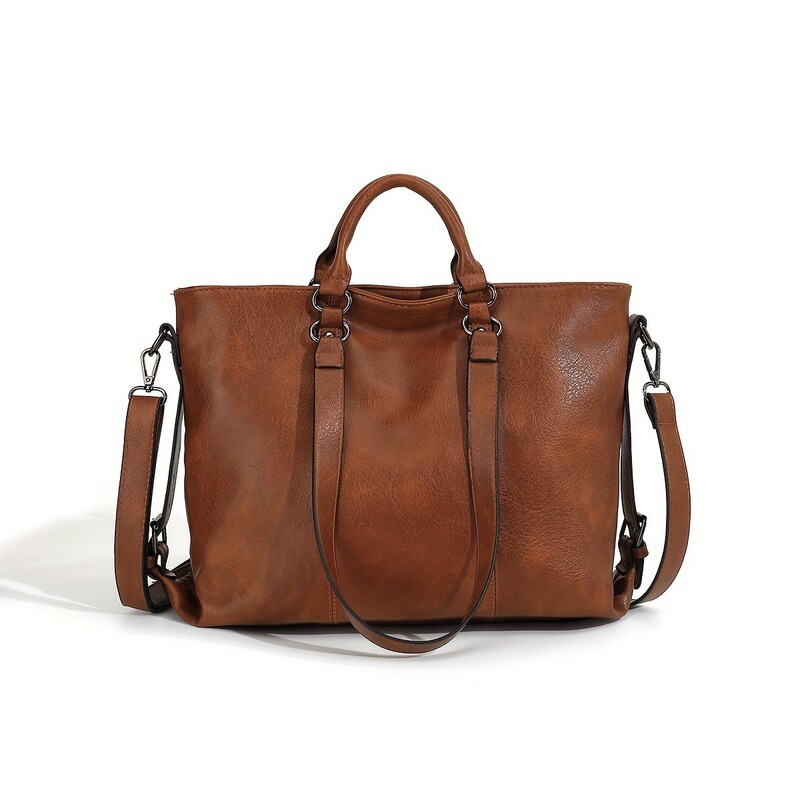 Women's Bag New Fashion Retro Commuter Tote Bag Large Capacity Crossbody Bag High-end Western Style Shoulder Bag Women's Bag New Fashion Retro Commuter Tote Bag Large Capacity Crossbody Bag High-end Western Style Shoulder Bag