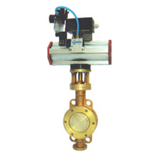 DYK671F快速切断蝶阀 气动双作用对夹蝶阀 大口径气动蝶阀