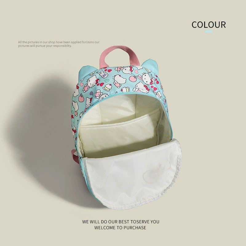 Japanese cute capacious backpack with bow, school bag