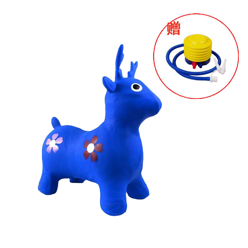 蓝色梅花鹿（图案随机）+气泵