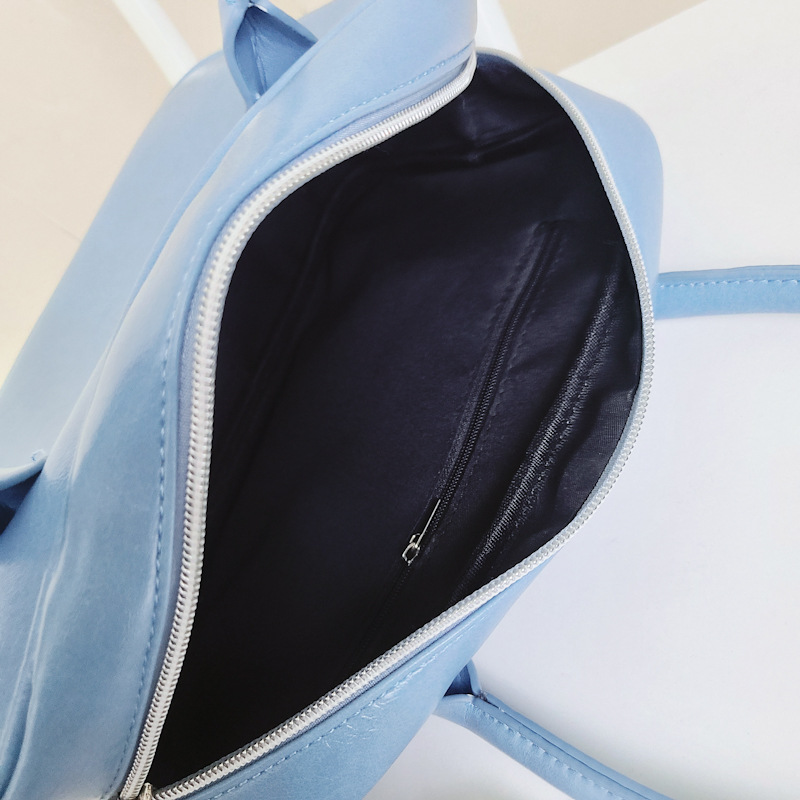 Design di nicchia coreano con la stessa borsa color crema e una borsa elegante, borsa quadrata con croce diagonale a spalla singola_voghion.com