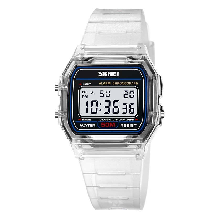 Skmei 2023 nuevo reloj electrónico para hombres y mujeres reloj deportivo multifuncional reloj de pareja luminoso impermeable para estudiantes