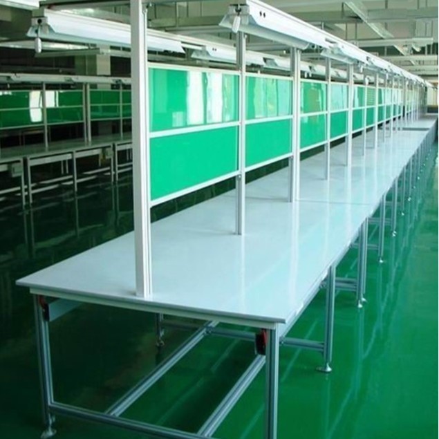 流水线实验操作台方管工作桌无尘车间钳工桌电子检修防静电工作台