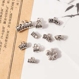 新款复古镂空三通隔珠配件DIY串珠手链隔珠材料国风保色散珠配饰