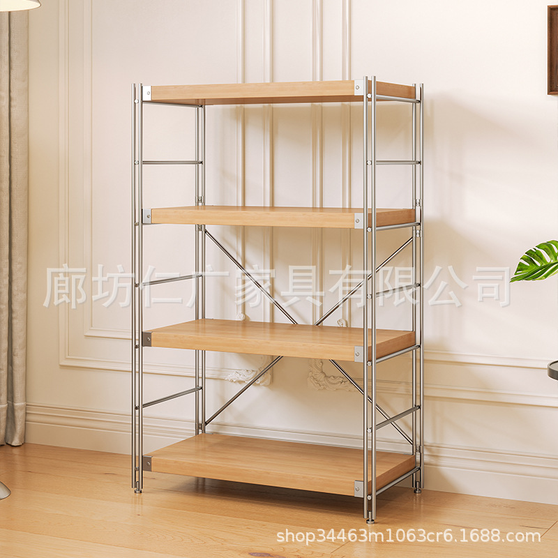 Estante de eje óptico de piso de estilo japonés Estante de almacenamiento multicapa para sala de estar Estante de almacenamiento de balcón de cocina Estante de exhibición pequeño