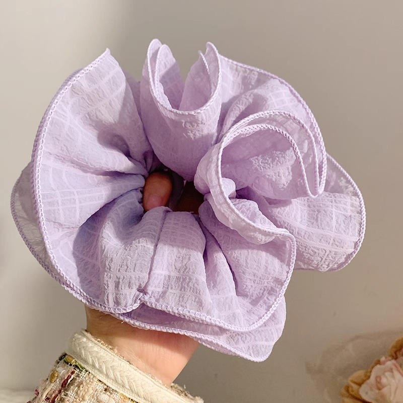 Encaje retro francés, diadema de intestino grueso, mujer 2025, nuevo estilo, cuerda para el cabello, banda de goma, lazo, dulce cuerda para el cabello, accesorios para el cabello