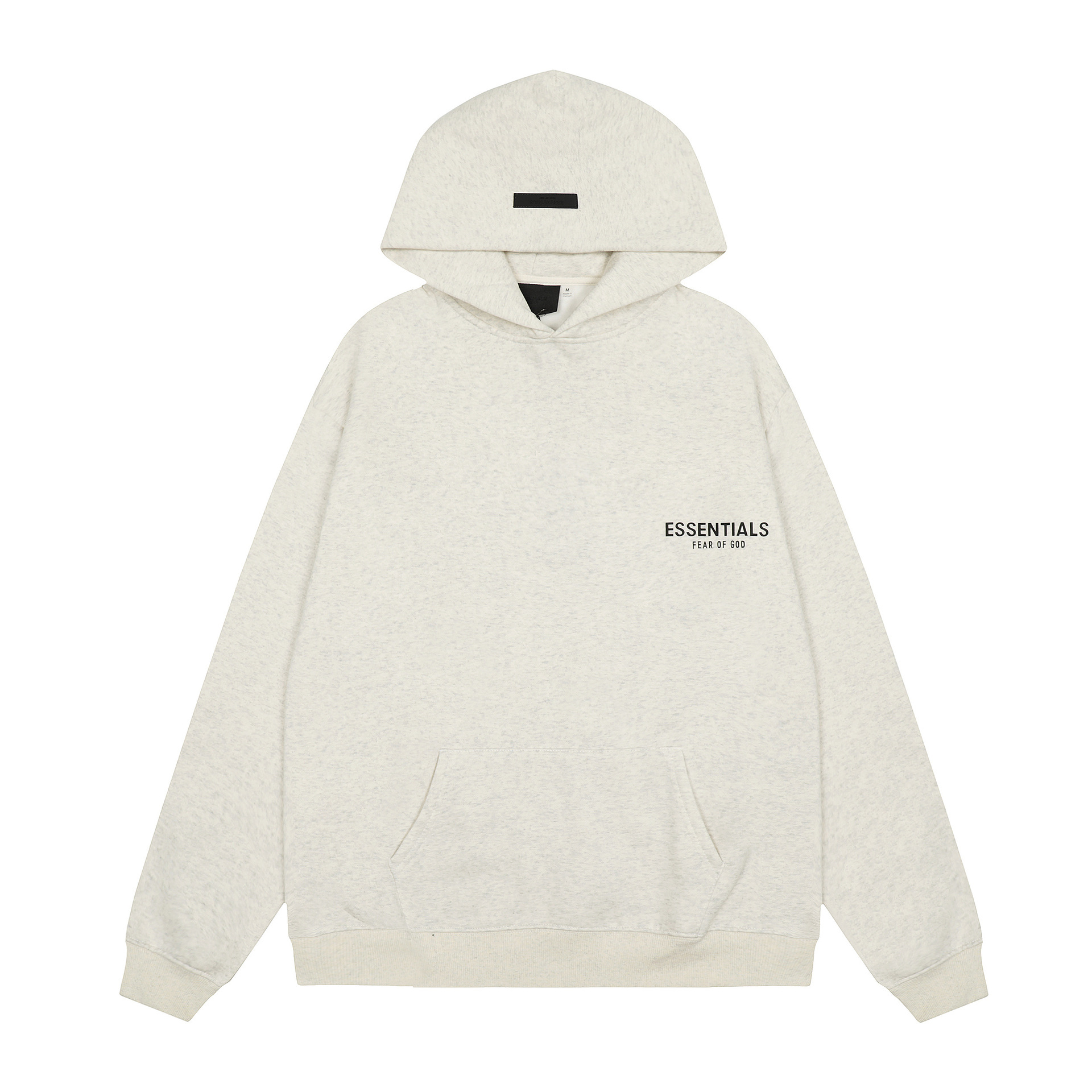 FOG High Street doble línea ESSENTIALS letras de silicona estéreo más suéter con capucha de terciopelo traje de pantalones casuales de moda