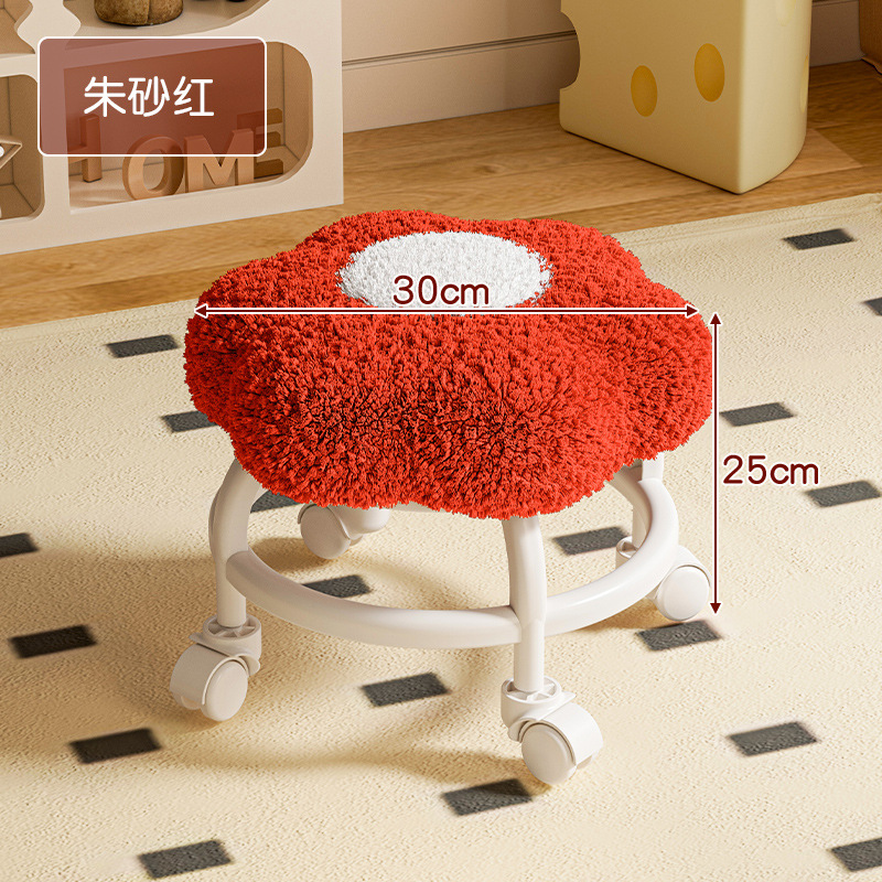 Rueda universal, taburete pequeño, polea, taburete bajo, taburete de sofá móvil, taburete de mesa de té, taburete de paquete suave, taburete bajo, taburete de cambio de zapatos
