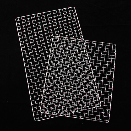 BBQ mesh Stainless steel grilling mesh BBQ mesh Grilled fish clip BBQ clip Grid BBQ grate BBQ BBQ supplies