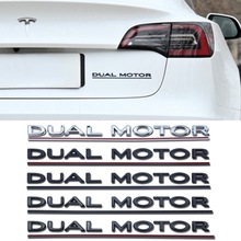 适用于tesla特斯拉 Model 3高性能ABS尾标字标DUAL MOTOR装饰贴标