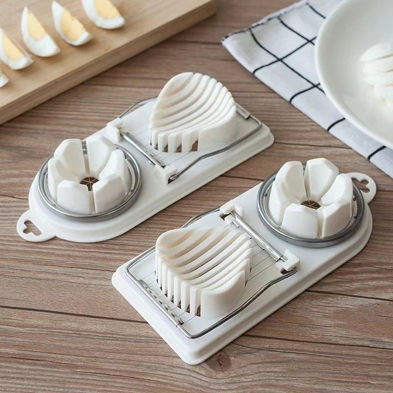 Egg slicer household stainless steel egg cutter two-in-one preserved egg cutting preserved egg cutting egg artifact divider