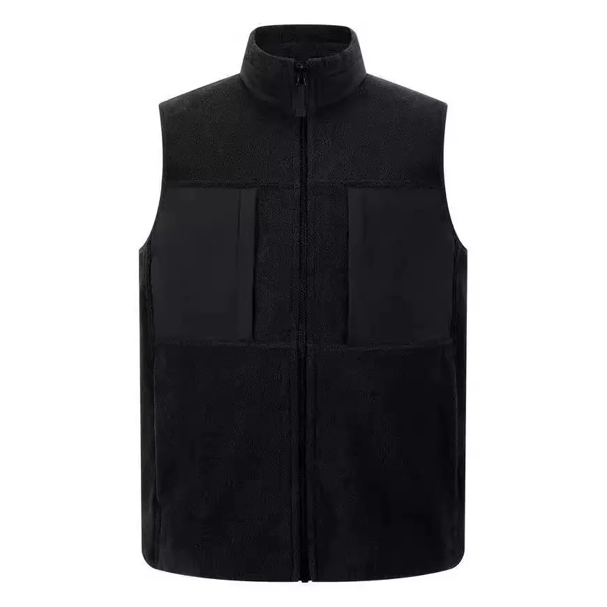 新款马甲8860款秋冬季立领加绒保暖拼接拉链背心马夹golf女无袖外