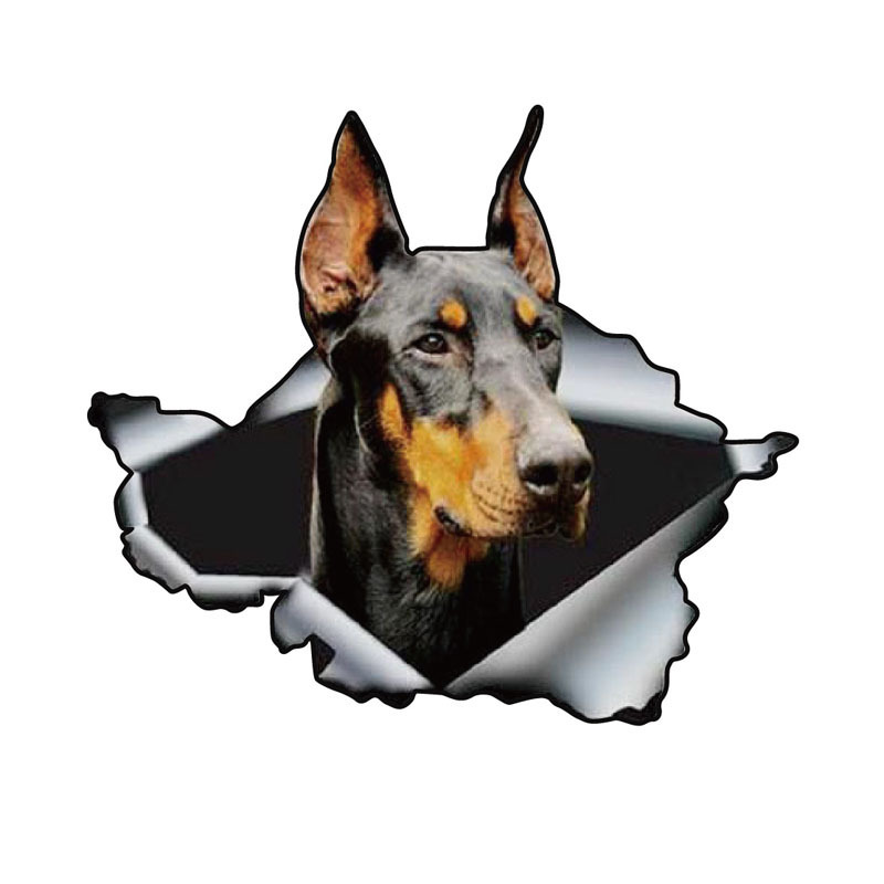 Cachorro animal 3D coche crack calcomanía coche puerta ventana mascota pegatina reflectante Cruz espejo Comercio electrónico Venta caliente