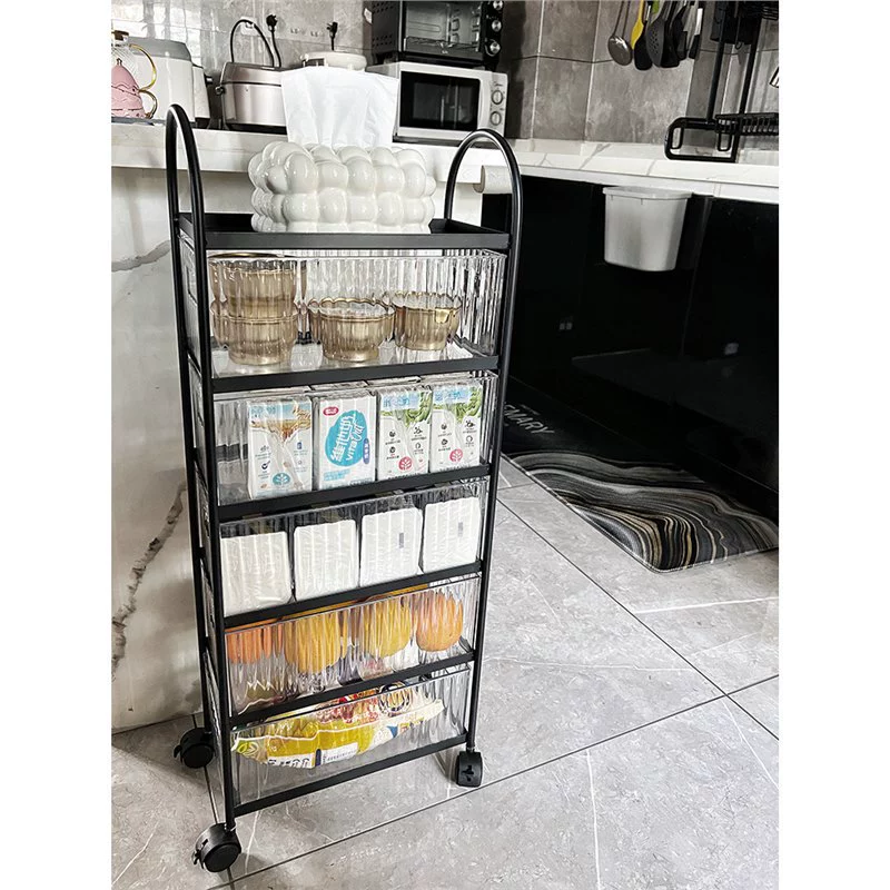 Кухонное помещение для хранения артефакт от пола до пола мобильного держателя многофункциональная узкая стелка тележки