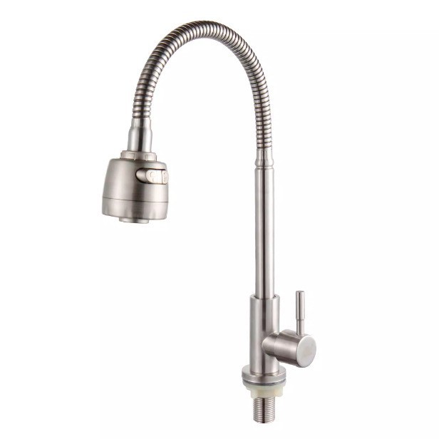 Acero inoxidable comercio exterior cocina grifo lavabo fría y caliente lavabo de verduras lavabo frío extracción de agua caliente